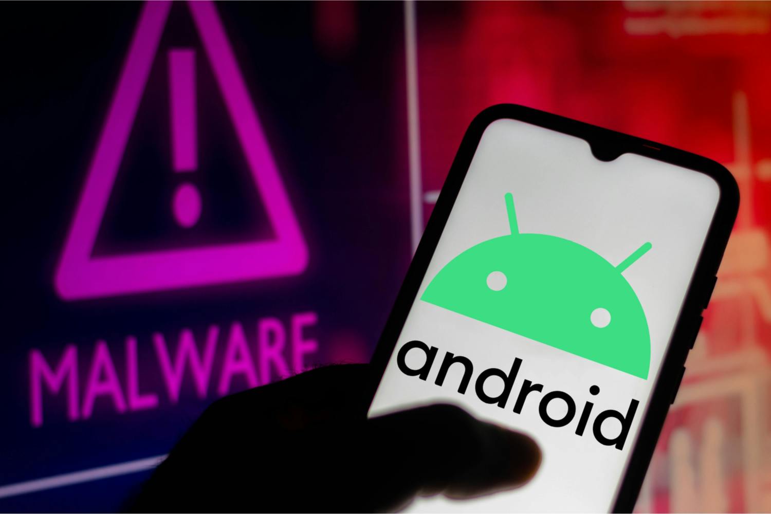 En Android-mobil som är infekterad med skadlig programvara En Android-mobil som är infekterad med skadlig programvara